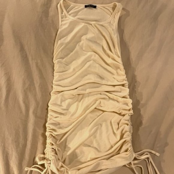 Drawstring scoop neck adjustable dress. - Picture 1 of 3